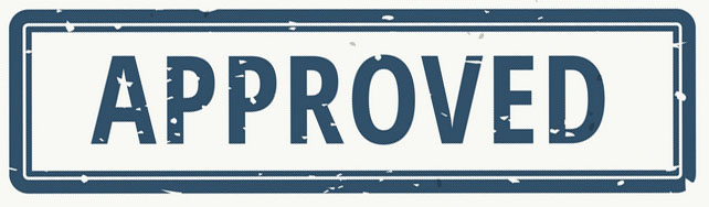 Approved Grungy Rubber Stamp Set In Different Colors